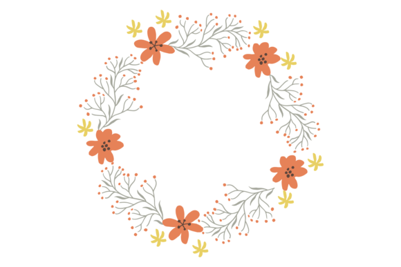 Botanical Frame Circle. Round Floral Orn: A Graphic Design Asset Review