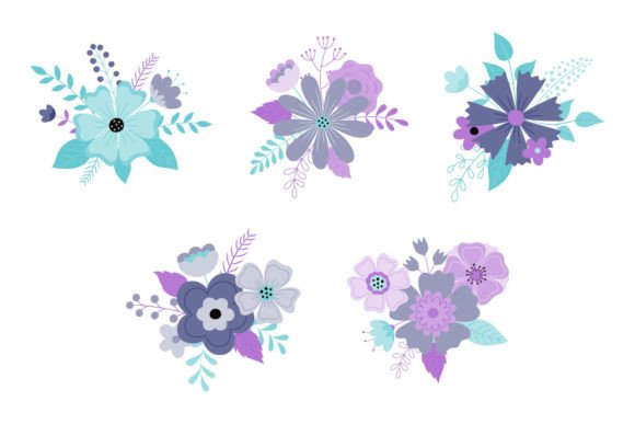 Floral Design Wedding Invitation Graphics for Modern Illustrations