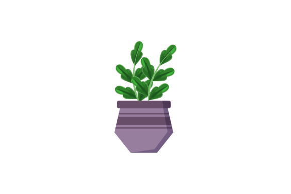 Floral Pot Beauty Tropical Illustrations for Graphics and Branding