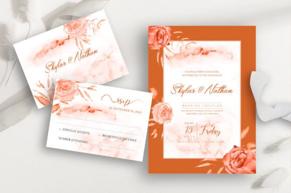 Floral Watercolor Wedding Templates: A Review for Graphics & Illustrations