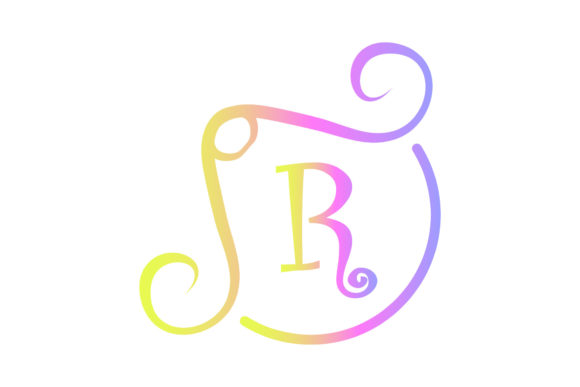 Monogram Font Letter Illustration Floral Graphics Review