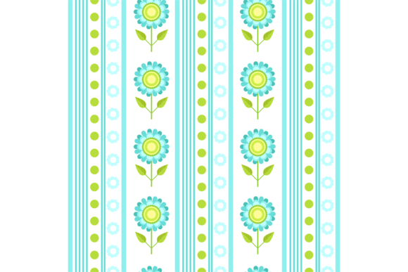 Retro Floral Pattern Wallpaper. Vertical for Graphics and Illustrations