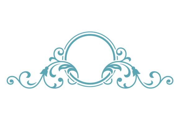 Round Filigree Frame: Elegant Graphics & Illustrations for Publishing