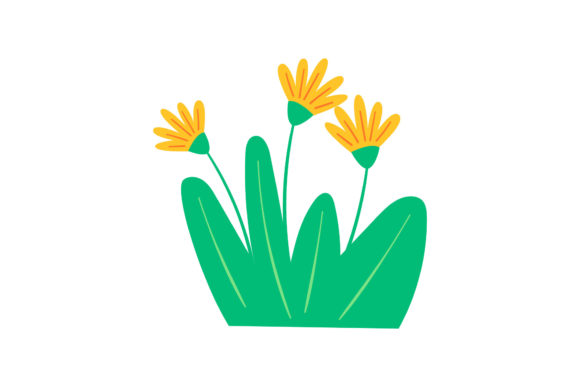 Spring Grass Nature Floral: A Fresh Graphic Design Asset for Freebies
